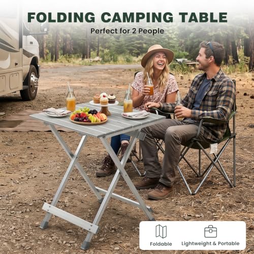 Folding Camping Table (Silver-new)