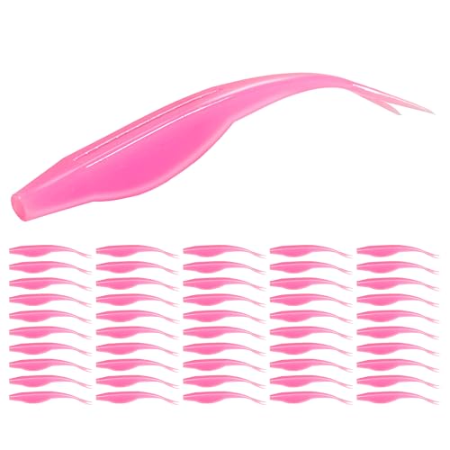 Fork Tail Soft Lures (2.75 Inch-50pcs / Bubblegum)