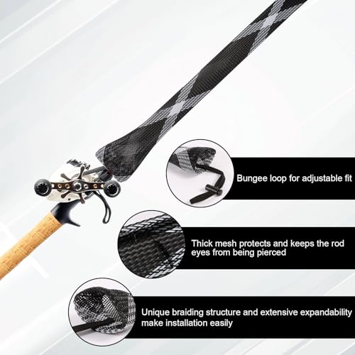 rodsleeves black (75" / WHITE&BLACK)