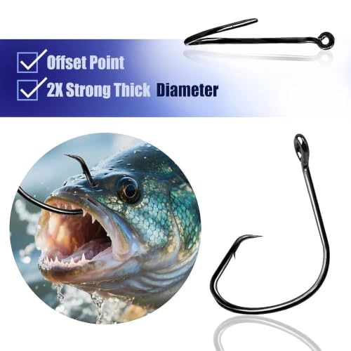 Circle Hooks Live Bait Hooks Offset Design 50