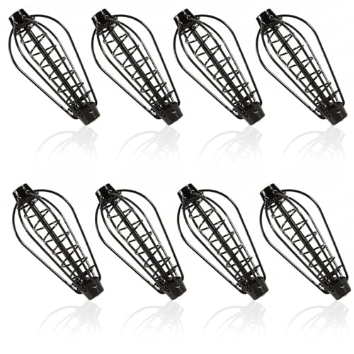 8 Pcs Spring Fishing Feeder Carp Bait Tackle Cage Bait of Pumpkin Bream Cage Holder Fishing Tackle Equipment Accessories
