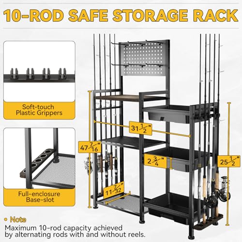 Fishing Rod Holders for Garage