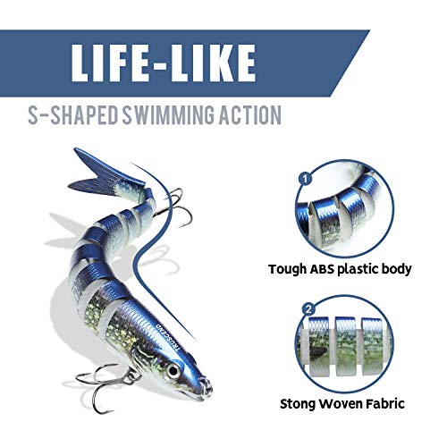 Fishing Lures for Bass (D-4",0.35oz)