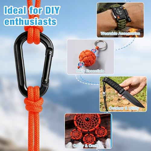 Paracord 550 Rope (Orange / 500FT)