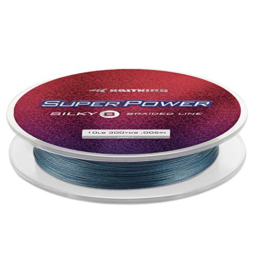 Superpower Silky8 Braided Fishing Line (X8-Gray / 20LB(150 Yds))