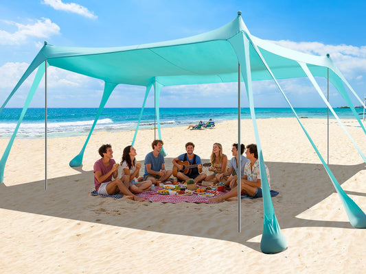 Beach Tent Sun Shelter 13x10FT (ocean blue)
