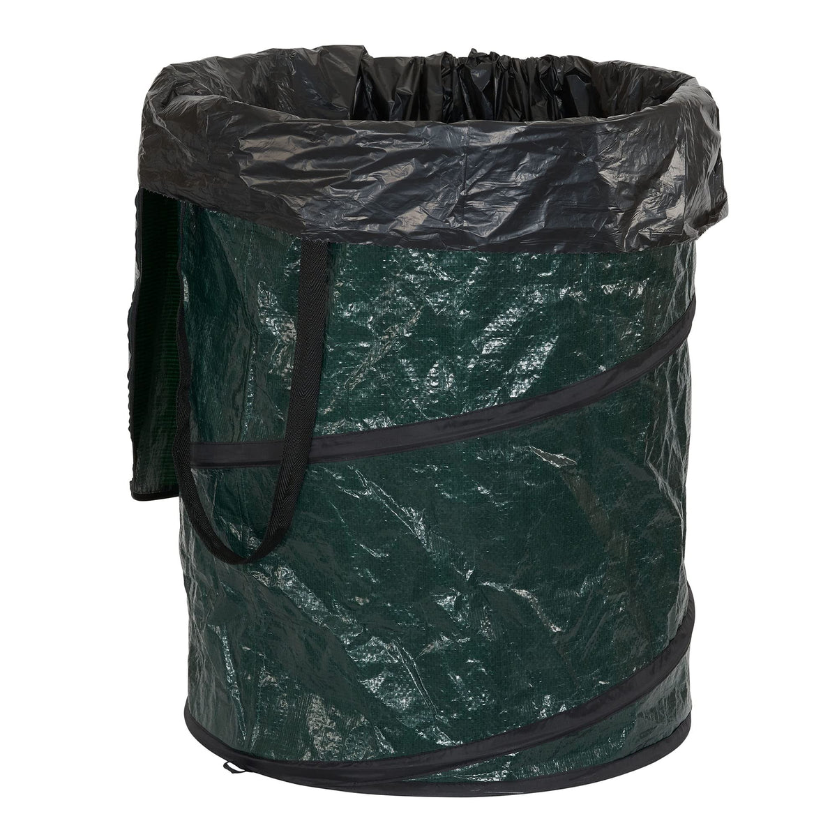 Pop‑Up Hamper and Camping Trash Can with Zippered Top and Collapsible Portable Design (30 Gallon)
