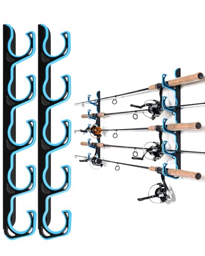 Fishing Rod Rack (Blue / 1 pack holds up 5 rods)