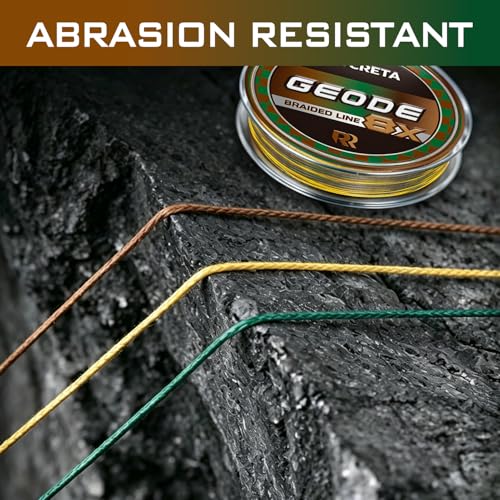 Geode Braided Fishing Line (Moss Camo / 200LB(300YDS))