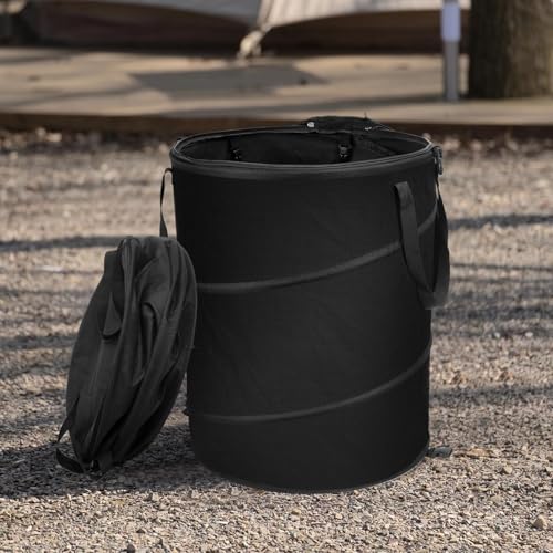 24 Gallons Collapsible Trash Can with Gloves