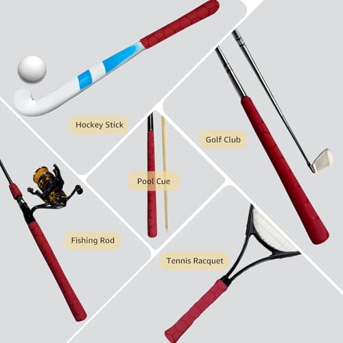 Honeycomb Pattern Shrink Wrap for Baseball Bat (40mm dia. x 5.25 ft long / Red)