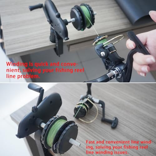 Black Pig Shaped Fishing Line Winder Spooler (BLACK / RXQ-XZ)