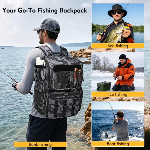 Fishing Backpack with Rod Holders