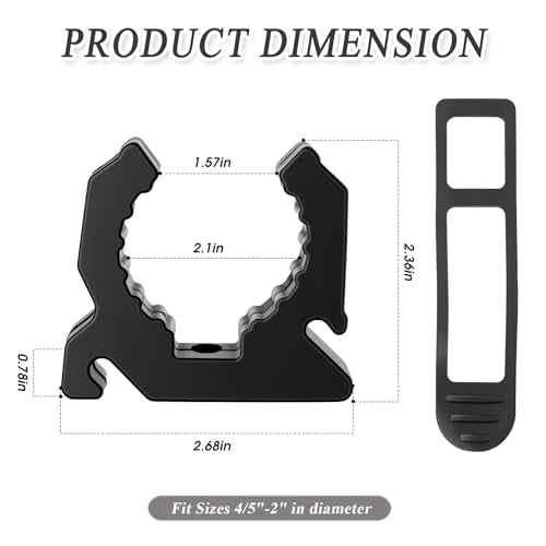 Boat Hook Holder Marine Clamps 2 (Marine Clamps -2 Pack)