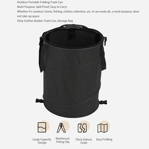 Camping Trash Can (Black)