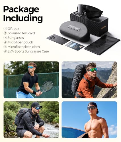 Original Design Polarized Sports Sunglasses for Men (Viper Green)