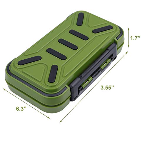 Mini Fishing Lure Box (Green (Size: 6.3”L x 3.55”W x 1.7” H))