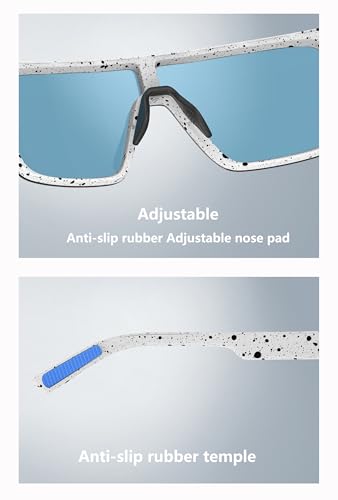 Polarized Sunglasses for Men (White/Blue)