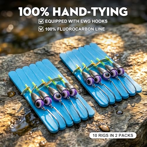 10PCS Texas Rigs Kit for Bass Fishing