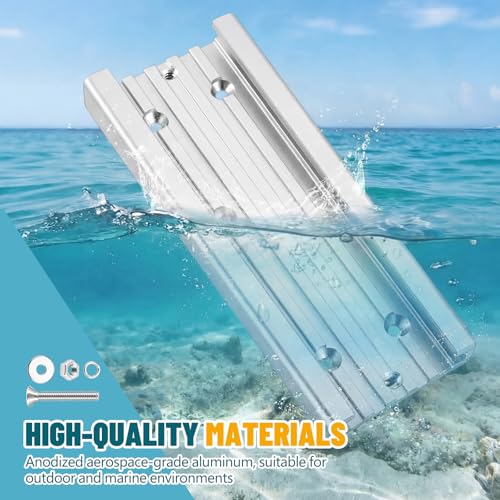 1 Pcs 6 x 3.5 in Aluminum Mounting Track System for Boat Accessories (6 x 3.5")
