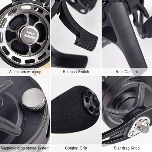 Ice Fishing Reels 3.2 (Black-Right Hand Retreive)