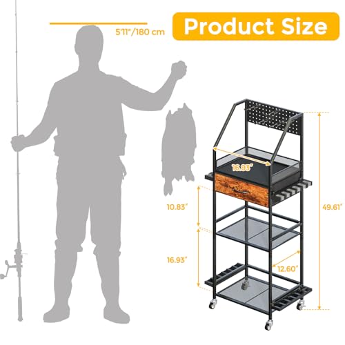 Fishing Rod Holder Organizer