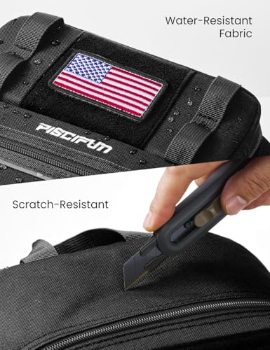 Fishing Backpack Tackle Bag (Double Shoulder - Black / Standard)