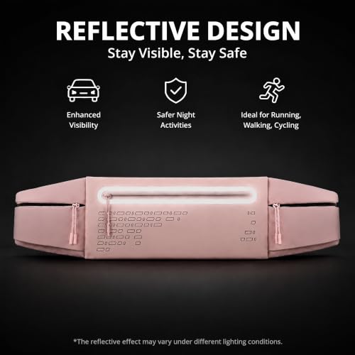 Running Belt Fanny Pack Men Women (Pink)