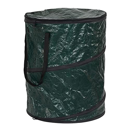 Pop‑Up Hamper and Camping Trash Can with Zippered Top and Collapsible Portable Design (30 Gallon)