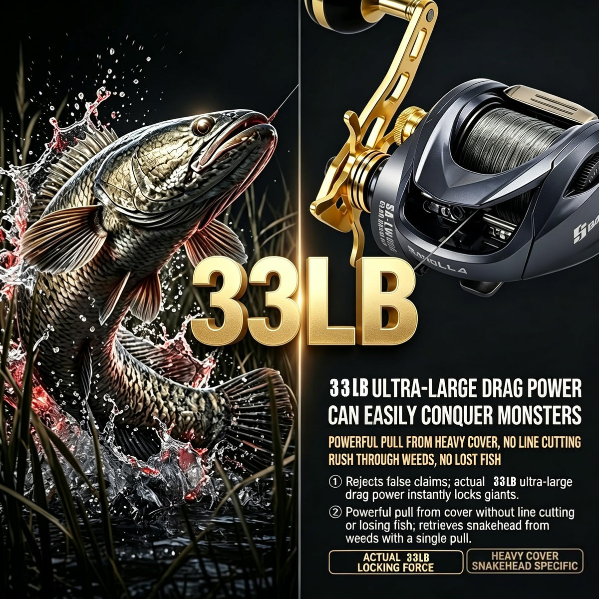 Baitcasting Fishing Reel 9 oz Ultralight Baitcaster Reel