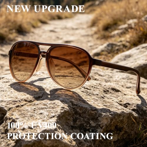 Women's Polarized Aviator Sunglasses Sport Style for Running Pickleball UV Protection Tangle