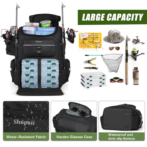 Fishing Backpack with Rod Holders
