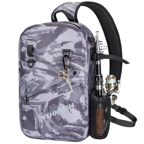 IPX8 Waterproof Fishing Backpack with Rod Holder