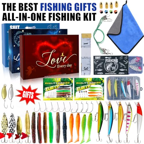 Fishing Gift Tackle Box Lures (Fishing Gear Gift Box)