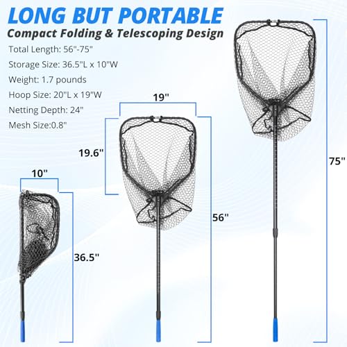 Foldable Long Fishing Net
