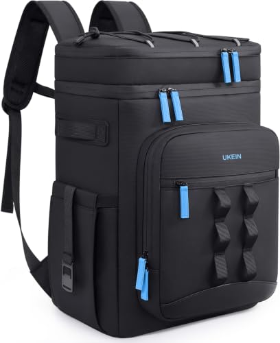 Backpack Cooler Insulated Leakproof 50Cans Lunch Ice Chest Bag Double Deck