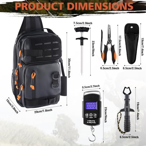 Fishing Backpack with Tackle Boxes