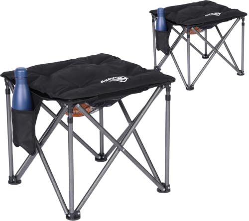 Oversized Camping Stool with Removable Padded Camping Chair Footrest