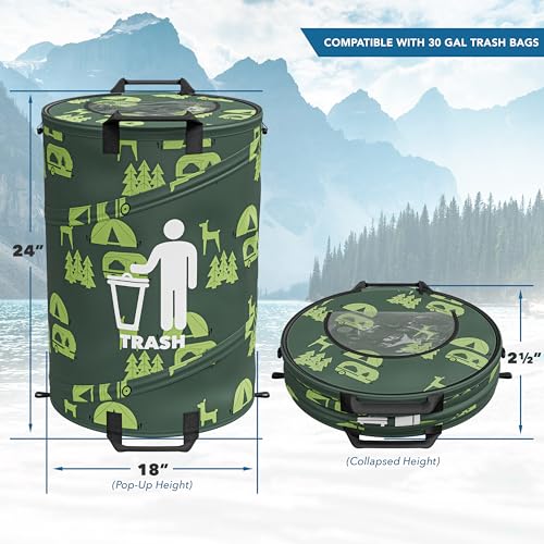 30 Gallon Collapsible Pop (1 Trash Can)