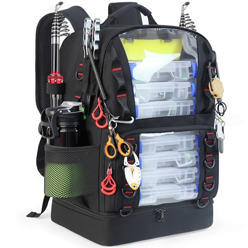 Fishing Tackle Backpack with Cooler