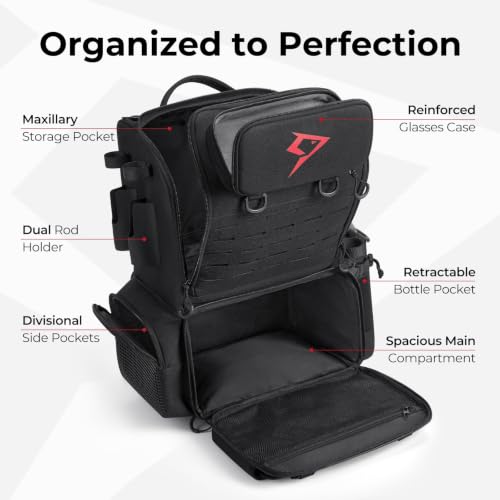 52L Fishing Tackle Backpack