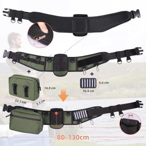 Fishing Belt Rod Holder Adjustable Fishing Wading Belt