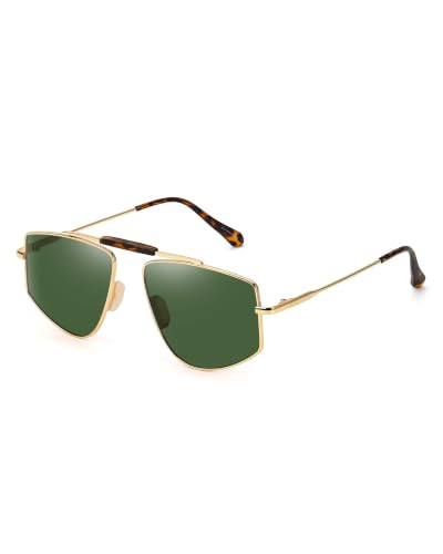 Tangle Free Polarized Aviator Sunglasses for Women