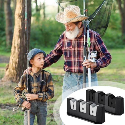 4 Pcs Rod Holders Fishing Boat Pole Holder (Black & Gray / 7.8 Inch)