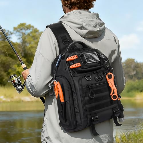 Fishing Backpack with 4 Tackle Boxes