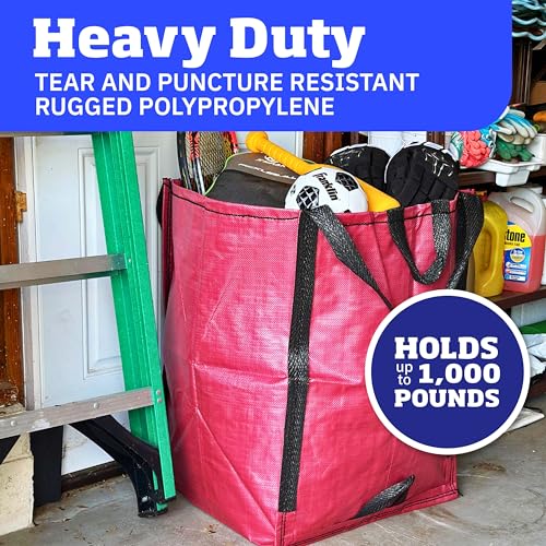 Heavy Duty Home and Yard Bags (Red)