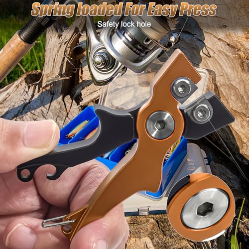 Portable Tungsten Fishing Line Cutter Fly Fishing Nippers with Retractors for Braid