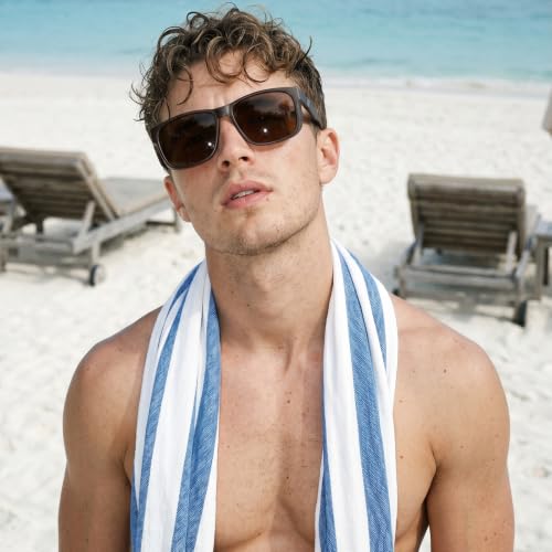 Polarized Sunglasses for Men Women (3pack Black/Dark Green/Brown)
