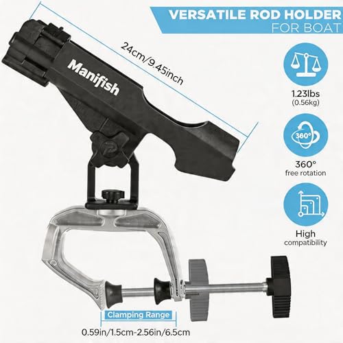 2 Pack Fishing Rod Holders for Kayak & Boat