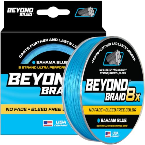 Braided Fishing Line (Bahama Blue 8X - No Fade / 15LB (300 Yards))
